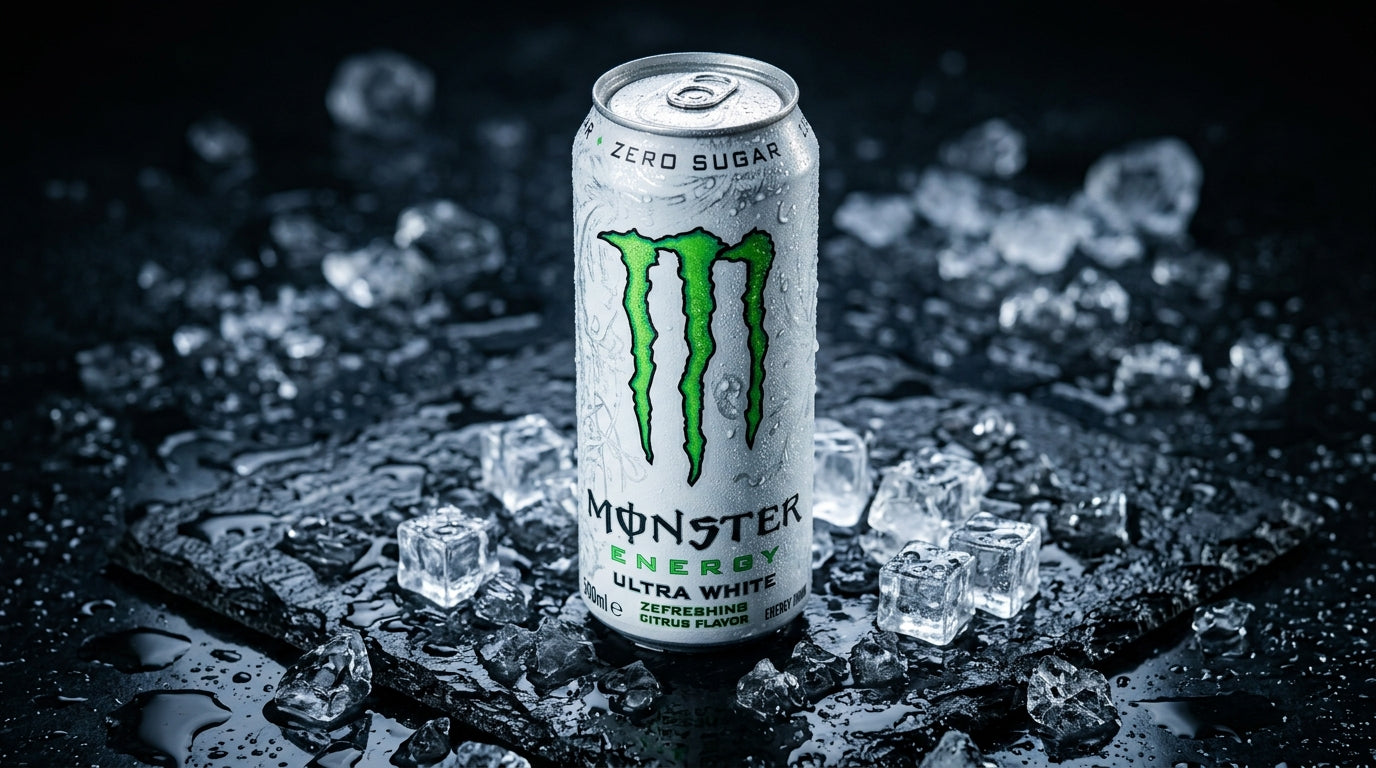 White Java Monster Monster Energy Ultra White: smaak, cafeïne en alles wat je moet weten ...