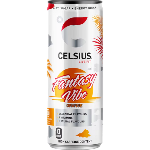 Celsius Fantasy Vibe Orange 355ml