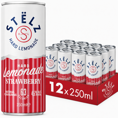 Stëlz Hard Lemonade Strawberry (12 x 250ml)