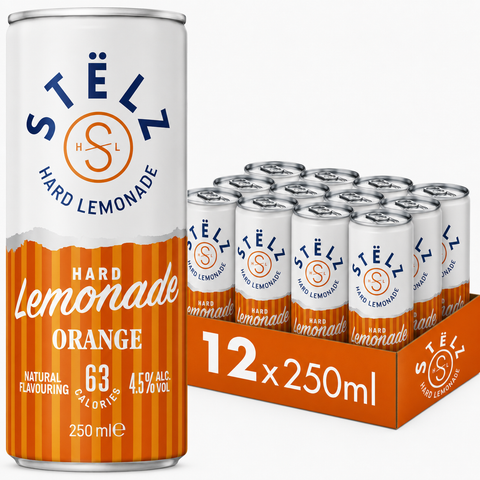 Stëlz Hard Lemonade Orange (12 x 250ml)