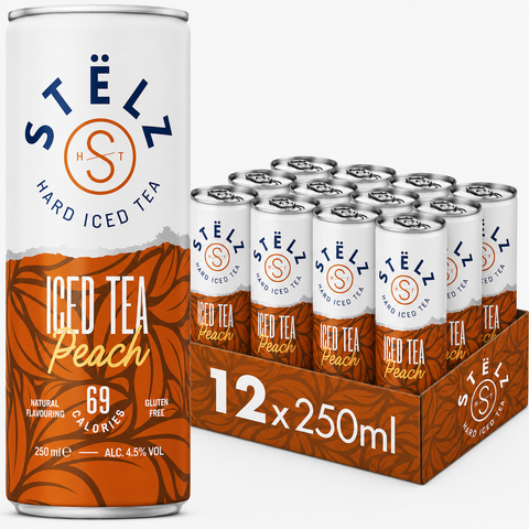 Stëlz Hard Iced Tea Peach (12 x 250ml)