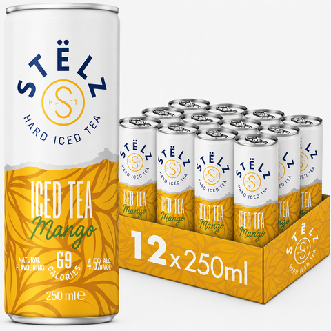 Stëlz Hard Iced Tea Mango (12 x 250ml)