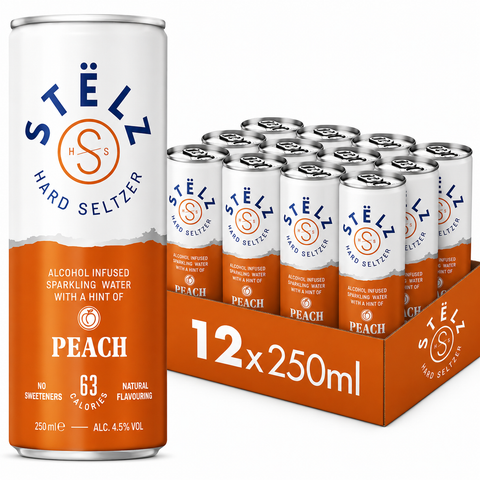 Stelz Hard Seltzer Peach (12x 250ml)