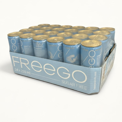 FreeGo Energy Drink Sugar Free 24 x 250ml tray energiedrank