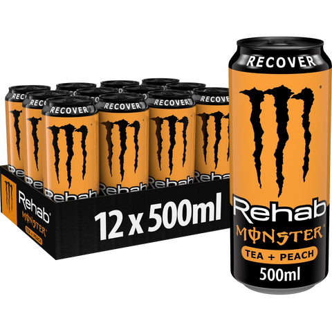Monster Energy Rehab Tea Peach (12 x 500ml) NL