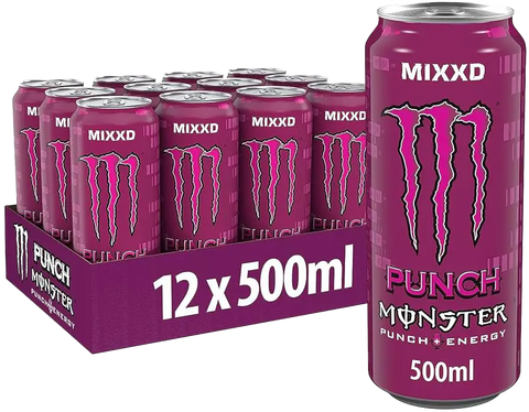 monster energy punch mixxd 12 x 500ml tray energiedrank