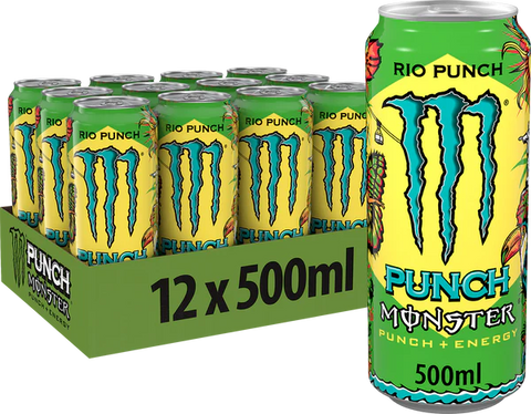 monster energy rio punch 12 x 500ml tray energiedrank