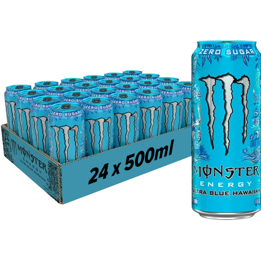 Monster Energy Ultra Blue Hawaiian 24 pack – Energieblikjes.nl