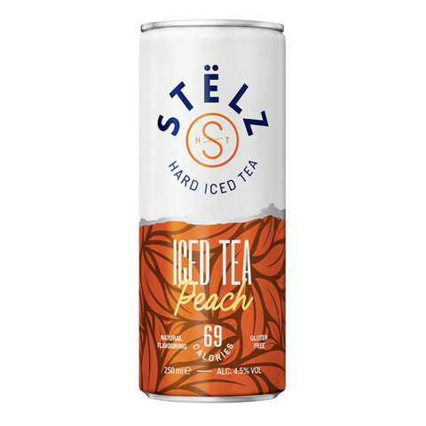 Stëlz Hard Iced Tea Peach (12 x 250ml)